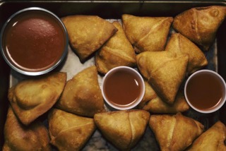 Samosas; photo from Cincinnati Refined