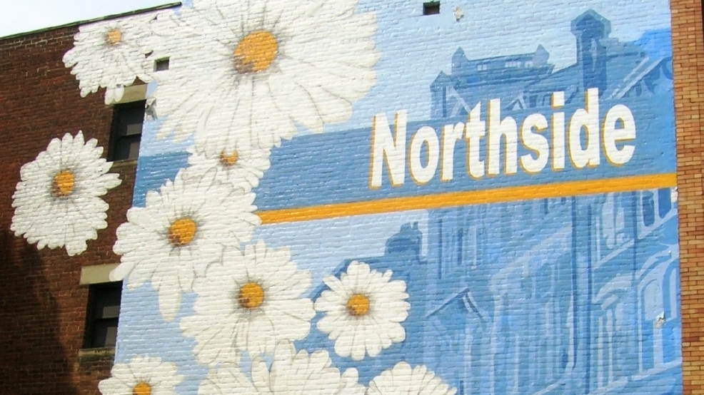 Northside Blooms mural, photo by Ericka McIntyre